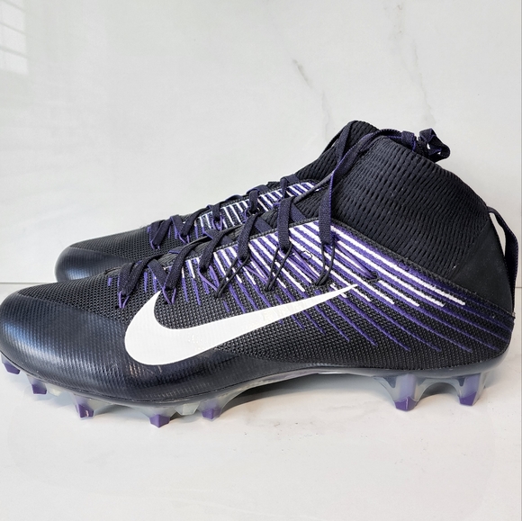 NIKE Vapor VPR Untouchable Men's Football Cleats Black Purple - Picture 6 of 9